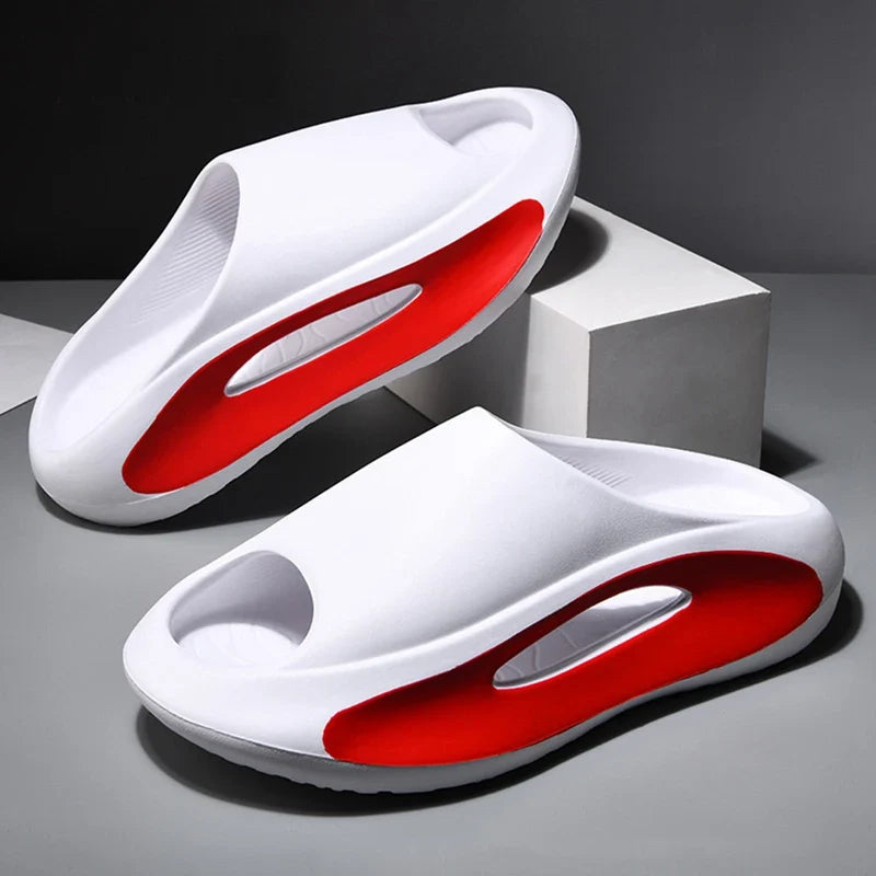 Unisex DRFT foam slides, modern casual footwear, providing lightweight cushioning for comfort & recovery.