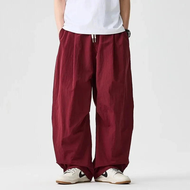 Baggy unisex Driftline relaxed-fit pants in a modern streetwear style, perfect for ultimate warm weather comfort.