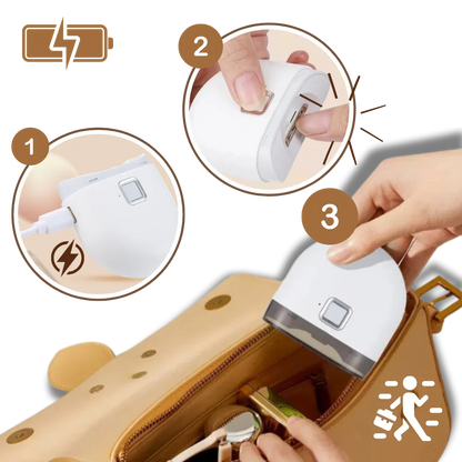 Rechargeable electric nail clipper, portable & smart, ensures effortless nail trimming & grooming anywhere.