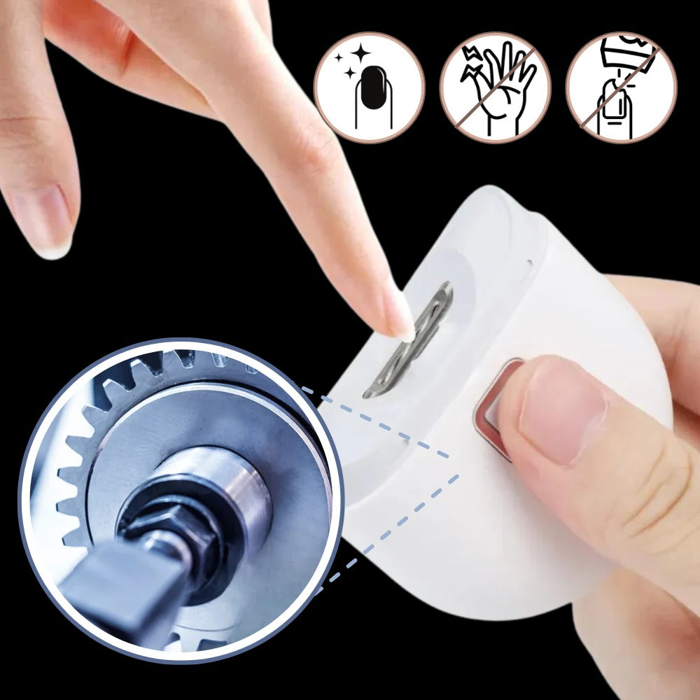 Compact beauty tool: Dual speed electric nail clipper & trimmer for a perfect, quick, and safe manicure.