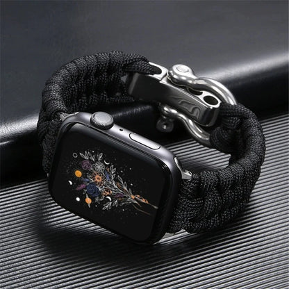 Rugged Apple Watch strap, unisex design. Durable & comfortable for sports, outdoor activities & active lifestyles.