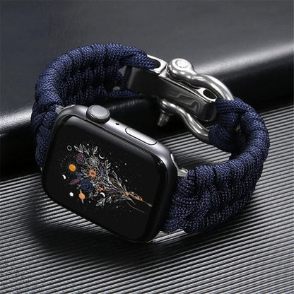 Durable unisex Apple Watch strap for active lifestyles. Comfortable, adjustable sport band & rugged accessory.