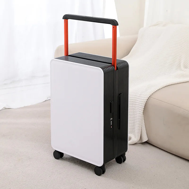 Premium hard shell travel suitcase for unisex use, durable, with smooth spinner wheels & TSA lock.