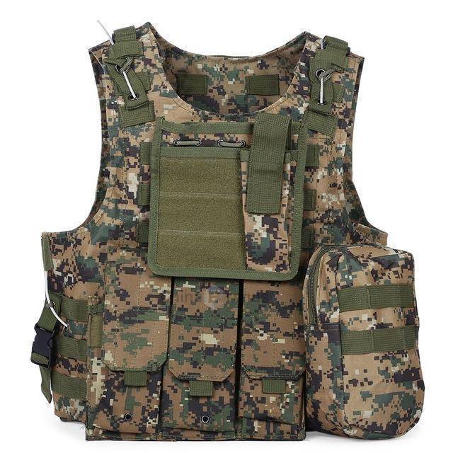Unisex Tactical Plate Carrier Vest, full range of motion demonstrated, ideal for airsoft