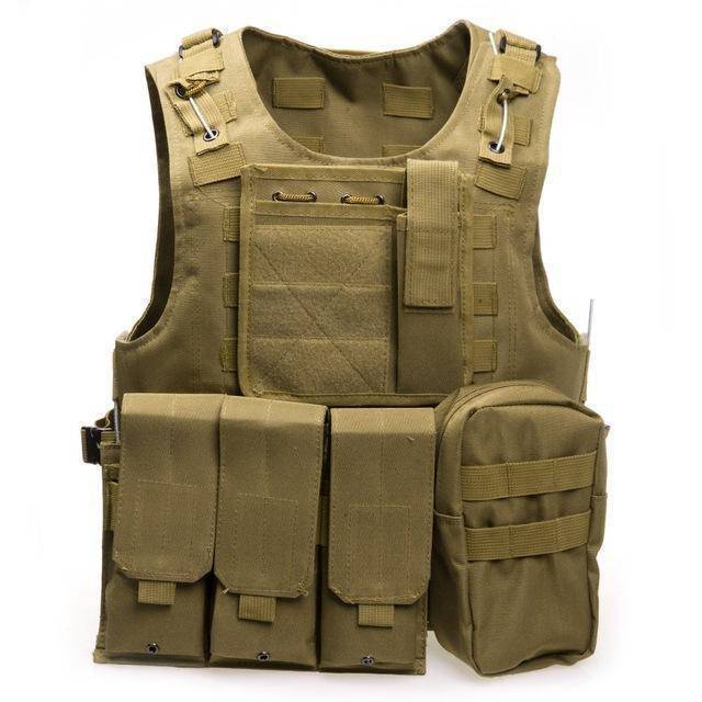 Interior view of a Durable Tactical Plate Carrier Vest, showing breathable mesh lining