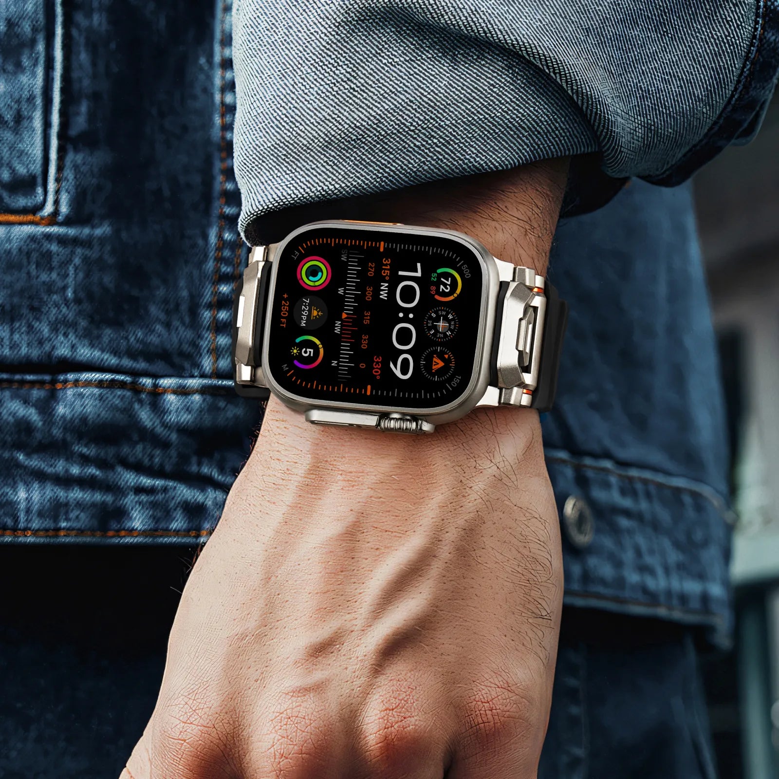 Easy quick release silicone smartwatch band for fast strap changes, durable accessory.