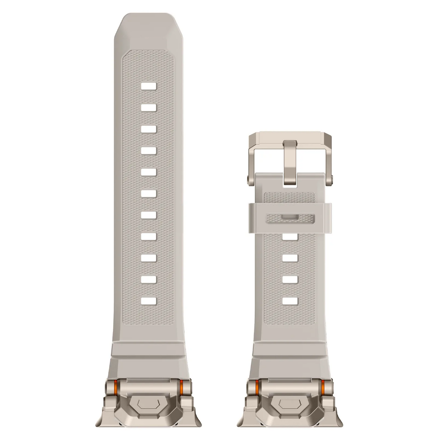 Outdoor ready rugged silicone smartwatch band, durable adventure watch accessory.