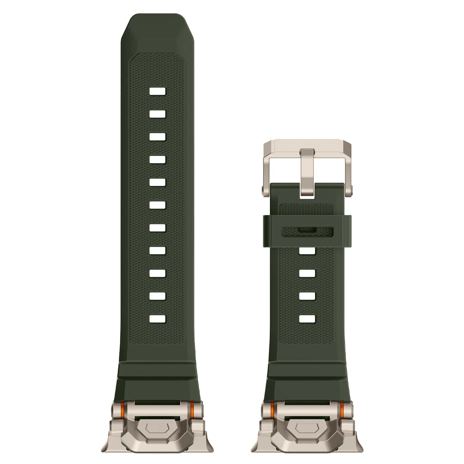 Casual & comfortable silicone smartwatch band, unisex everyday style, quick release.
