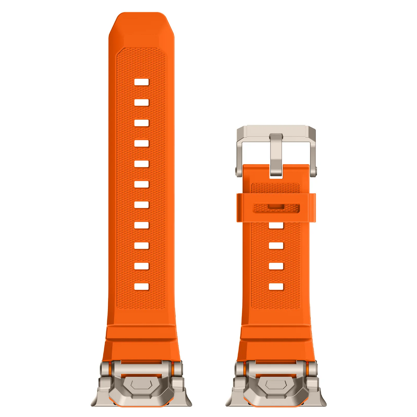 Lightweight yet durable silicone smartwatch strap, comfortable for all activities.