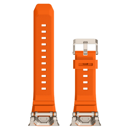 Lightweight yet durable silicone smartwatch strap, comfortable for all activities.