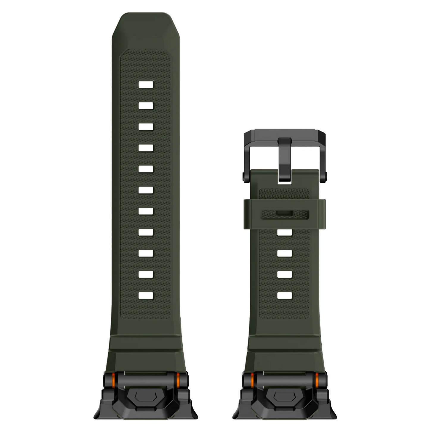 Smartwatch band for active lifestyles: rugged silicone, comfortable, & durable.