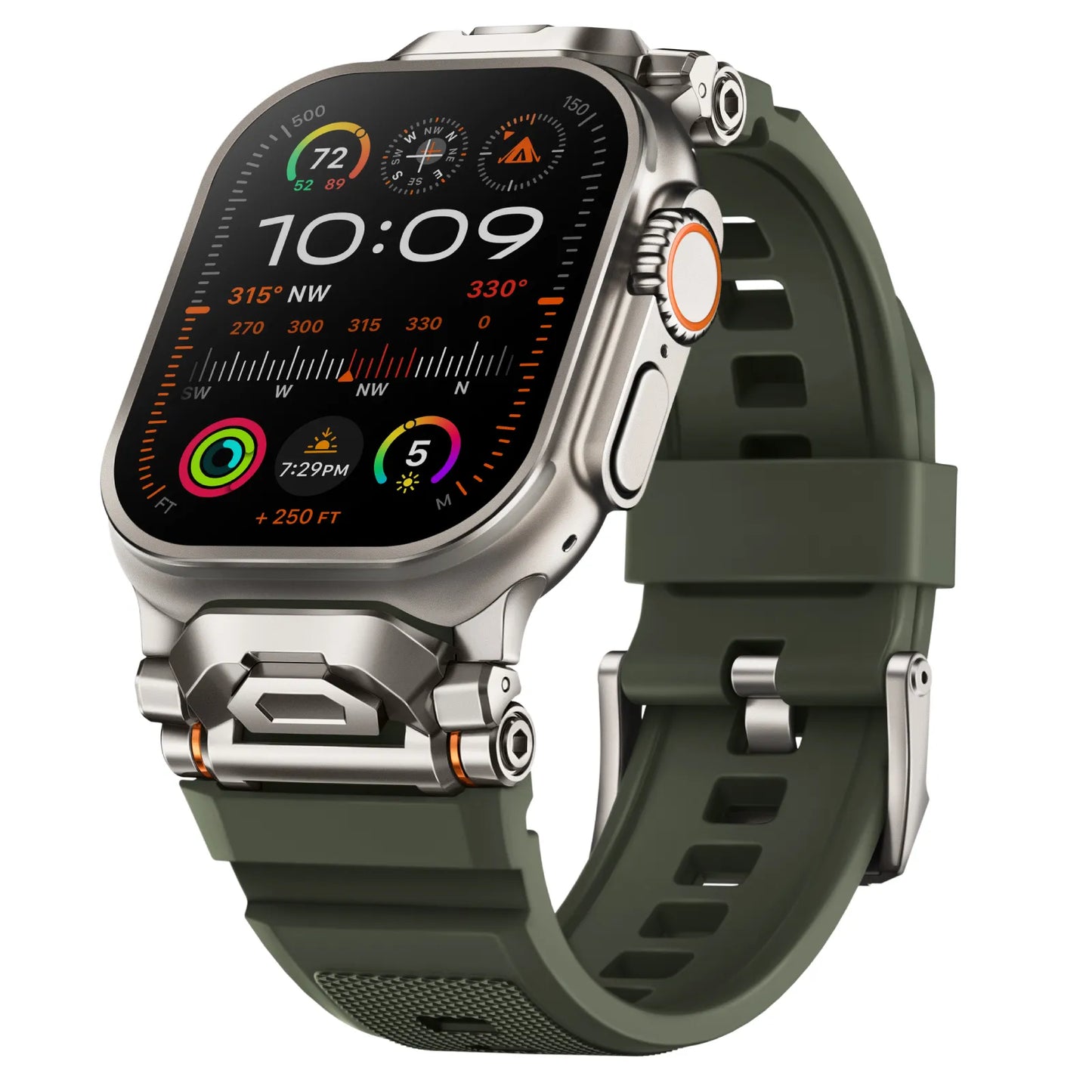 Blue comfortable silicone smartwatch strap, sporty unisex watch accessory.