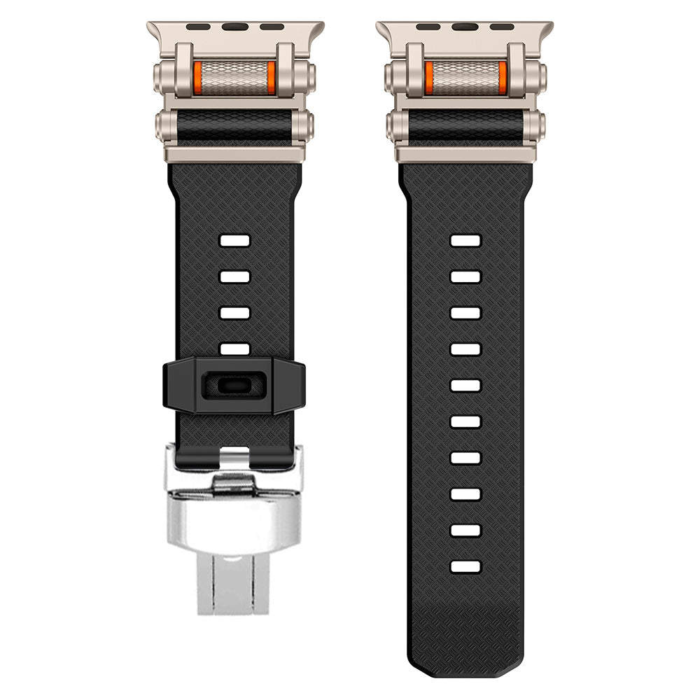 Everyday comfort: durable silicone replacement band for your Apple Watch.