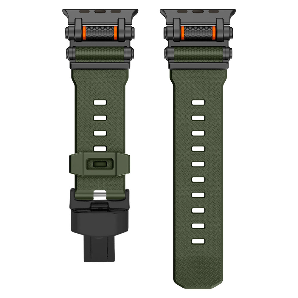 High-performance silicone Apple Watch band, built for durability and comfort.