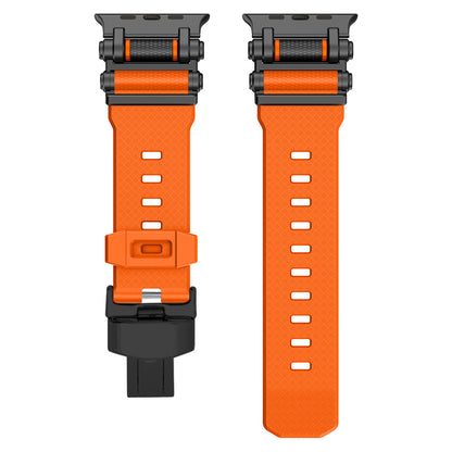 Secure and comfortable silicone replacement band for your Apple Watch.