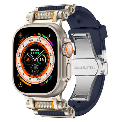 Apple Watch accessory: flexible silicone wristband, perfect for sport & daily wear.