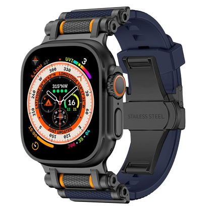 Comfortable unisex silicone band for Apple Watch, durable and easy to install.
