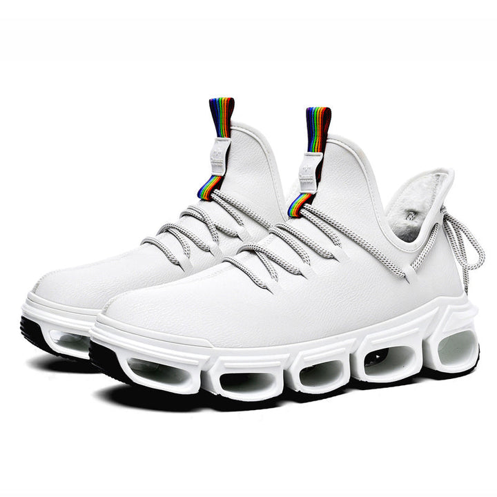 Performance-driven Unisex running shoes, showing dynamic style and cushioned comfort technology.