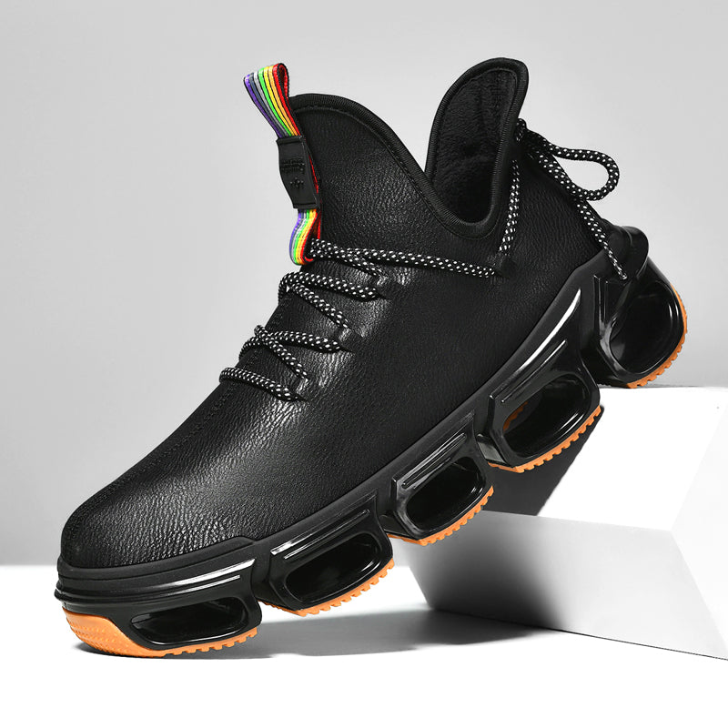 Front view of Unisex Dynamic Performance athletic shoes, designed for comfort & running.