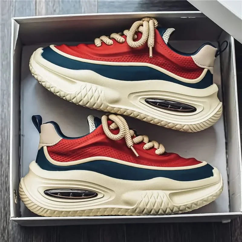 Side profile of chunky Dynasty retro sneakers, ideal for daily wear & statement style.