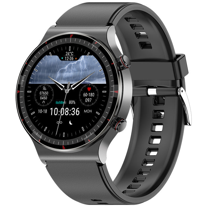 Unisex ECG health monitoring smartwatch with blood oxygen & heart rate tracking.