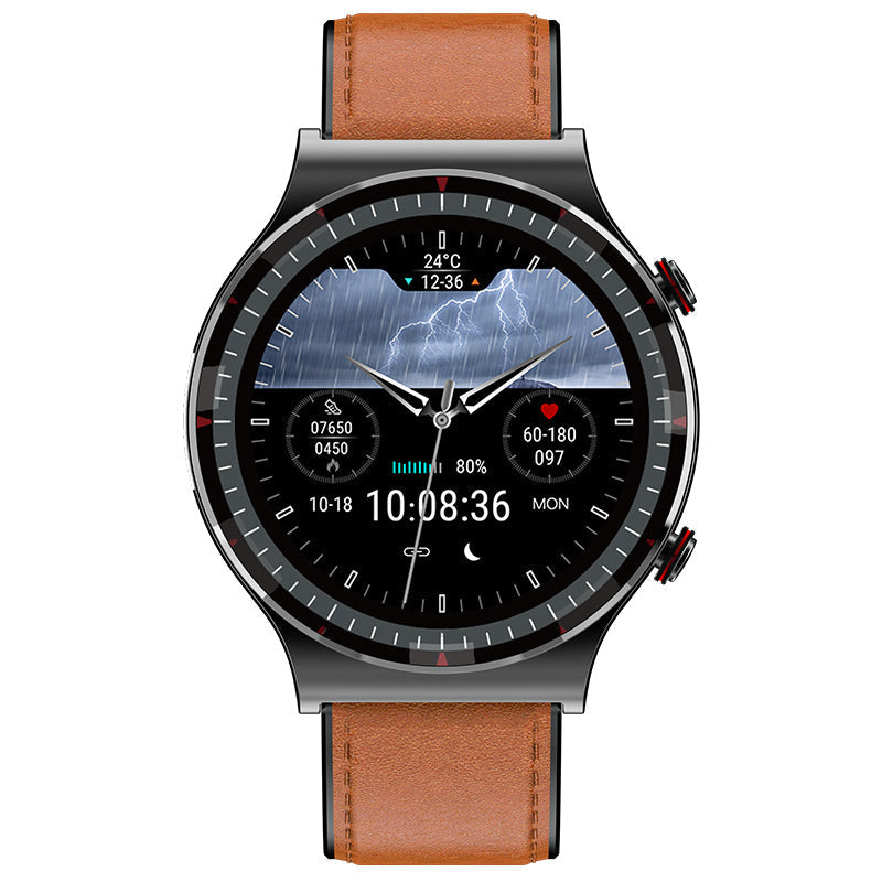 Premium smartwatch: ECG, blood oxygen, heart rate, and fitness tracking.