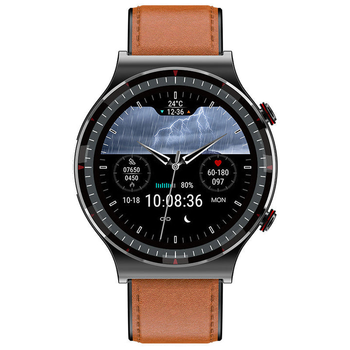 Premium smartwatch: ECG, blood oxygen, heart rate, and fitness tracking.