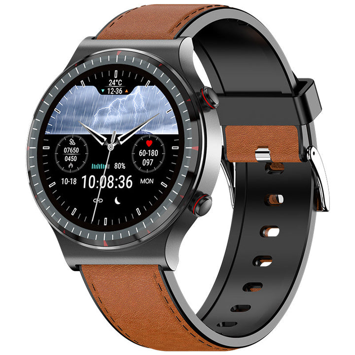 Close-up of smartwatch display, highlighting blood oxygen (SpO2) reading.