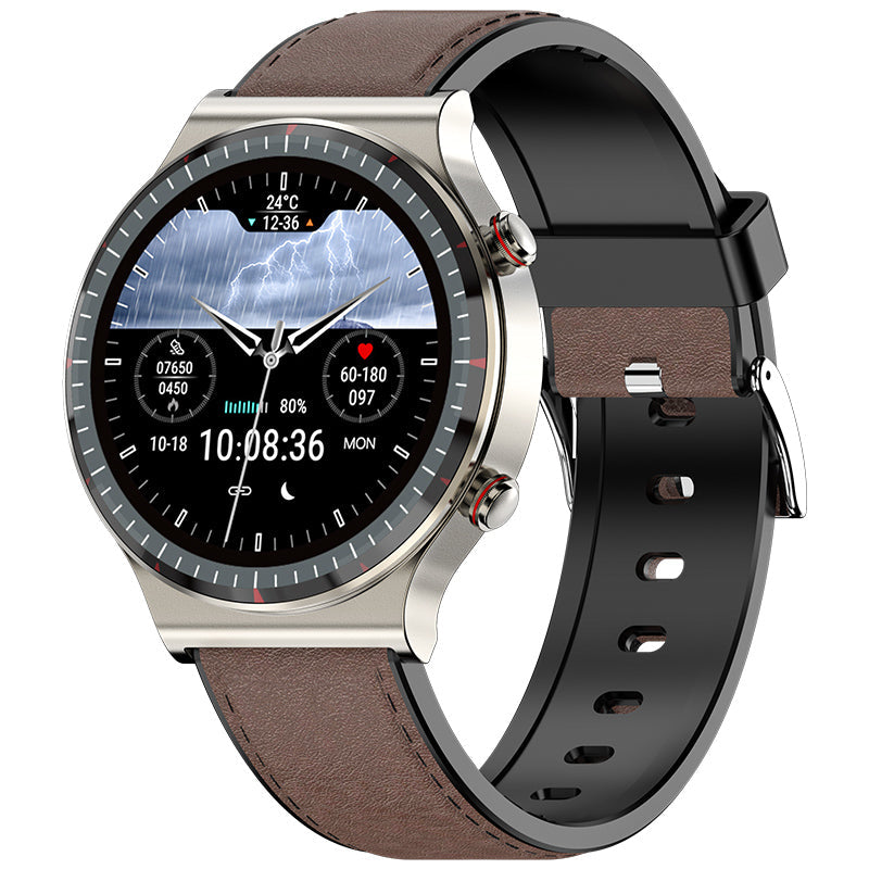 Advanced ECG monitor smartwatch, also tracks blood oxygen and heart rate.