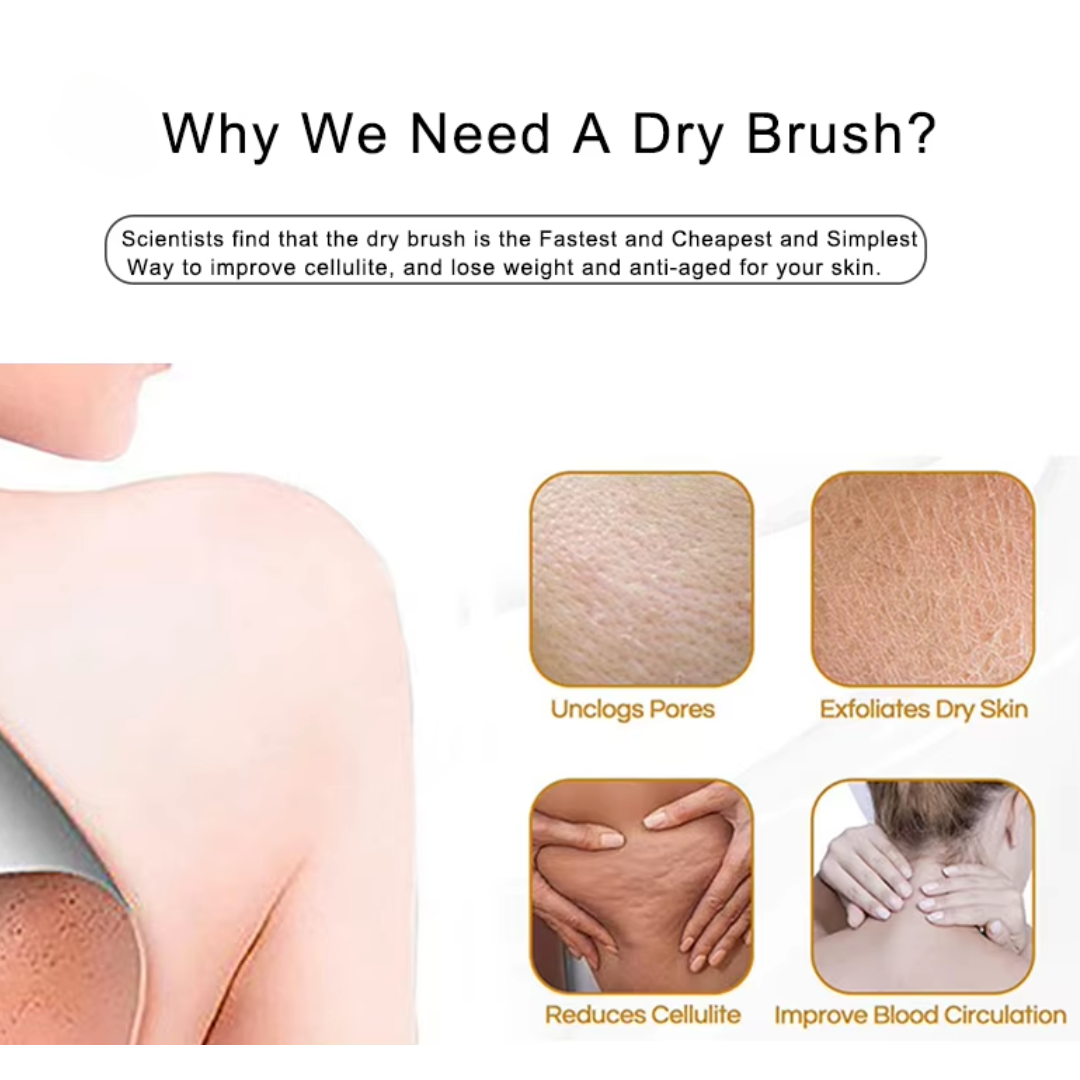 Pamper yourself with this eco-friendly dry body brush for a revitalizing exfoliation & radiant skin.