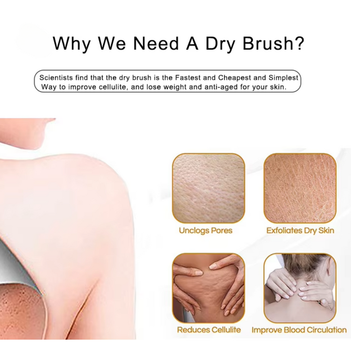 Pamper yourself with this eco-friendly dry body brush for a revitalizing exfoliation & radiant skin.
