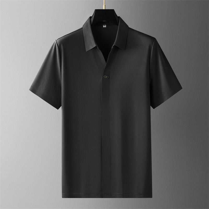 Versatile unisex casual trousers paired with a classic polo shirt. Ideal for smart casual wardrobes.