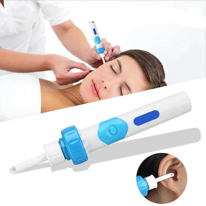Gentle electric ear wax suction cleaner, portable design for optimal ear hygiene.