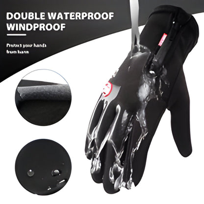 Thermal electric warming gloves for men & women. Perfect for cold weather cycling, skiing, with touchscreen & non-slip.