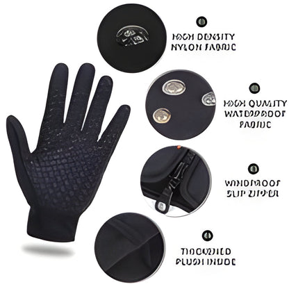 High-performance unisex electric heated ski & cycling gloves. Featuring thermal warmth, touchscreen, and non-slip grip.
