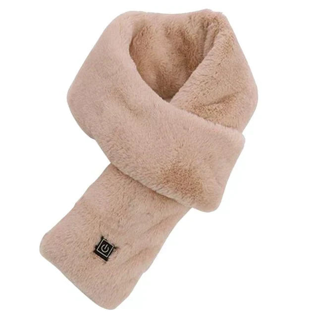 Unisex heated scarf featuring a USB rechargeable battery for lasting winter warmth and comfort.