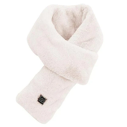 Electric scarf control panel. Easy-to-use button to adjust heating levels for ultimate winter warmth.