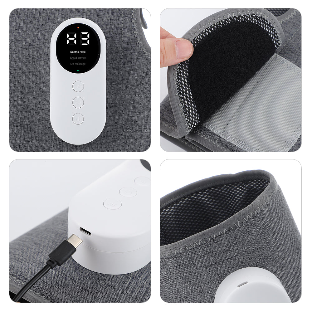 Unisex electric leg massager, air compression with 3 modes for muscle pain relief & improved circulation.
