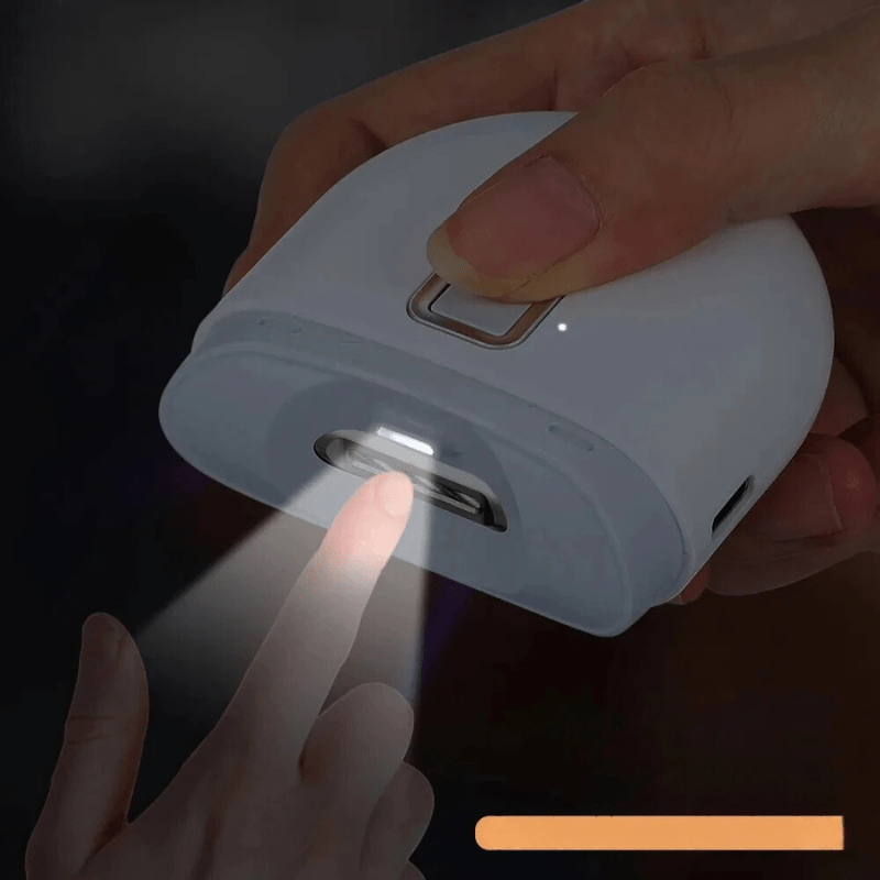 Electric nail shaper & buffer for smooth, shiny nails. Unisex beauty tool for professional home nailcare.