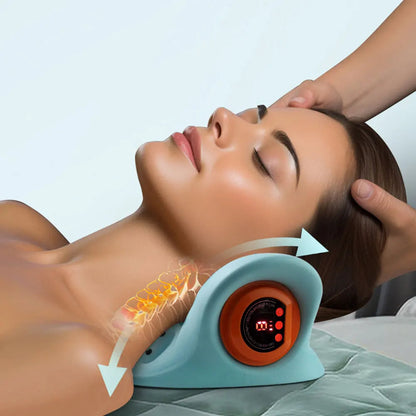 Unisex Electric Neck Stretcher & Cervical Massager for neck pain relief, muscle relaxation & spinal alignment.
