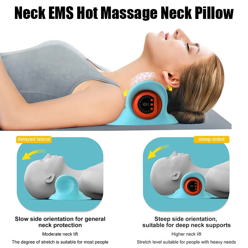 Ergonomic cervical massager for spinal alignment, correcting posture & relieving chronic neck discomfort.