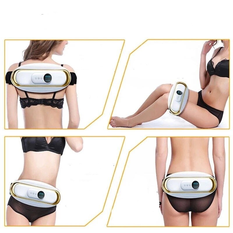 Advanced electric slimming belt for body toning & fitness. Unisex waist massager for abs workout & muscle stimulation.