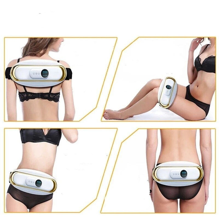 Advanced electric slimming belt for body toning & fitness. Unisex waist massager for abs workout & muscle stimulation.