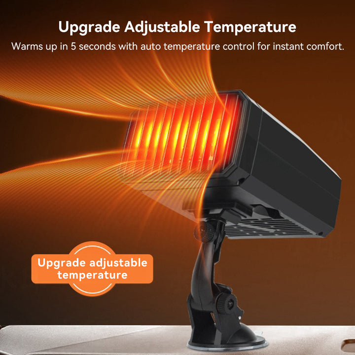 Compact electric heater for trikes & quadricycles, enhances mobility scooter comfort.