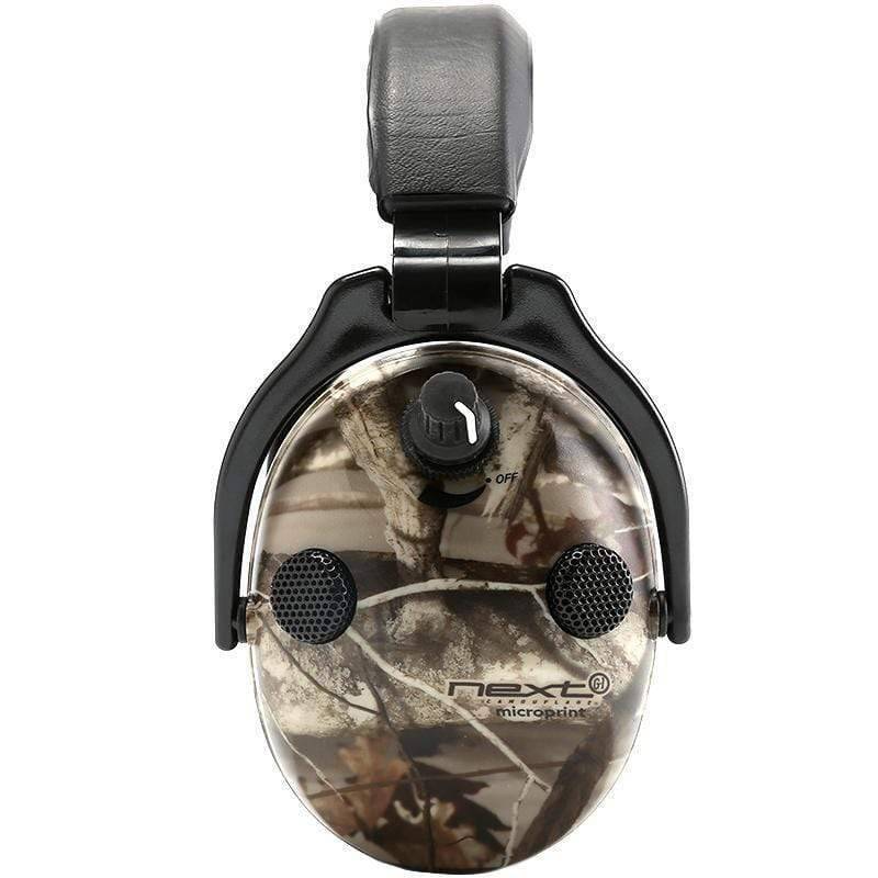 Ballistic eyewear with clear lenses, part of a safety gear set for shooting and hunting