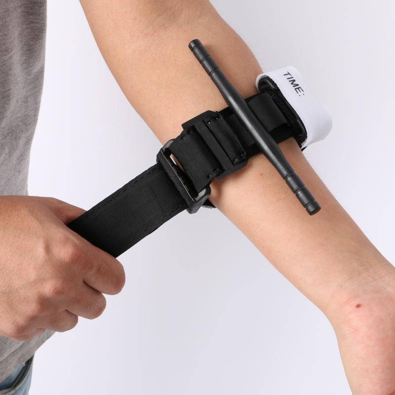 Medical-grade emergency tourniquet, a vital piece of survival gear for quick first aid response.