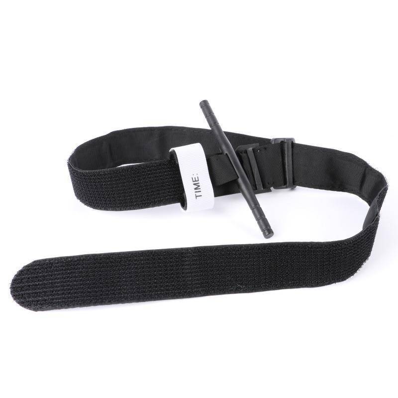 Unisex tactical tourniquet for first aid, shown ready for use in critical medical emergencies.
