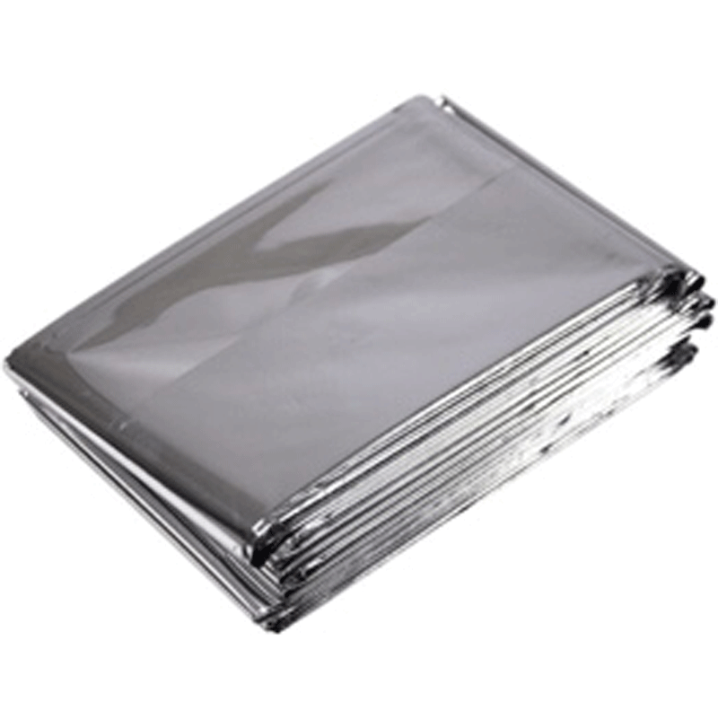 Outdoor first aid Mylar space blanket, waterproof and windproof for essential emergency survival