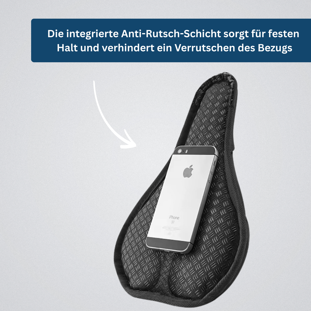 Durable unisex ergonomic saddle cover, adds comfort to any bicycle seat.