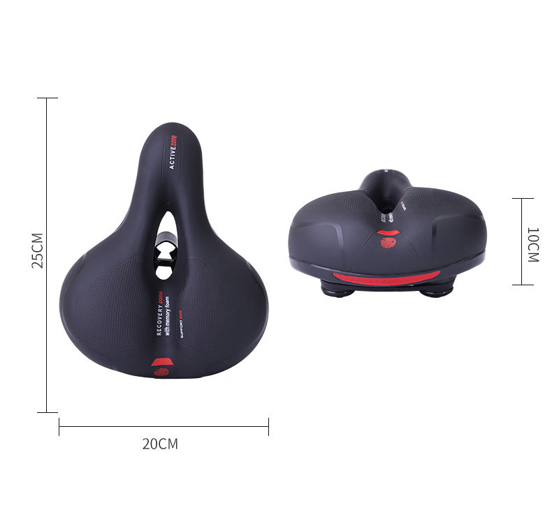 Unisex ergonomic bike saddle promoting comfortable posture during rides